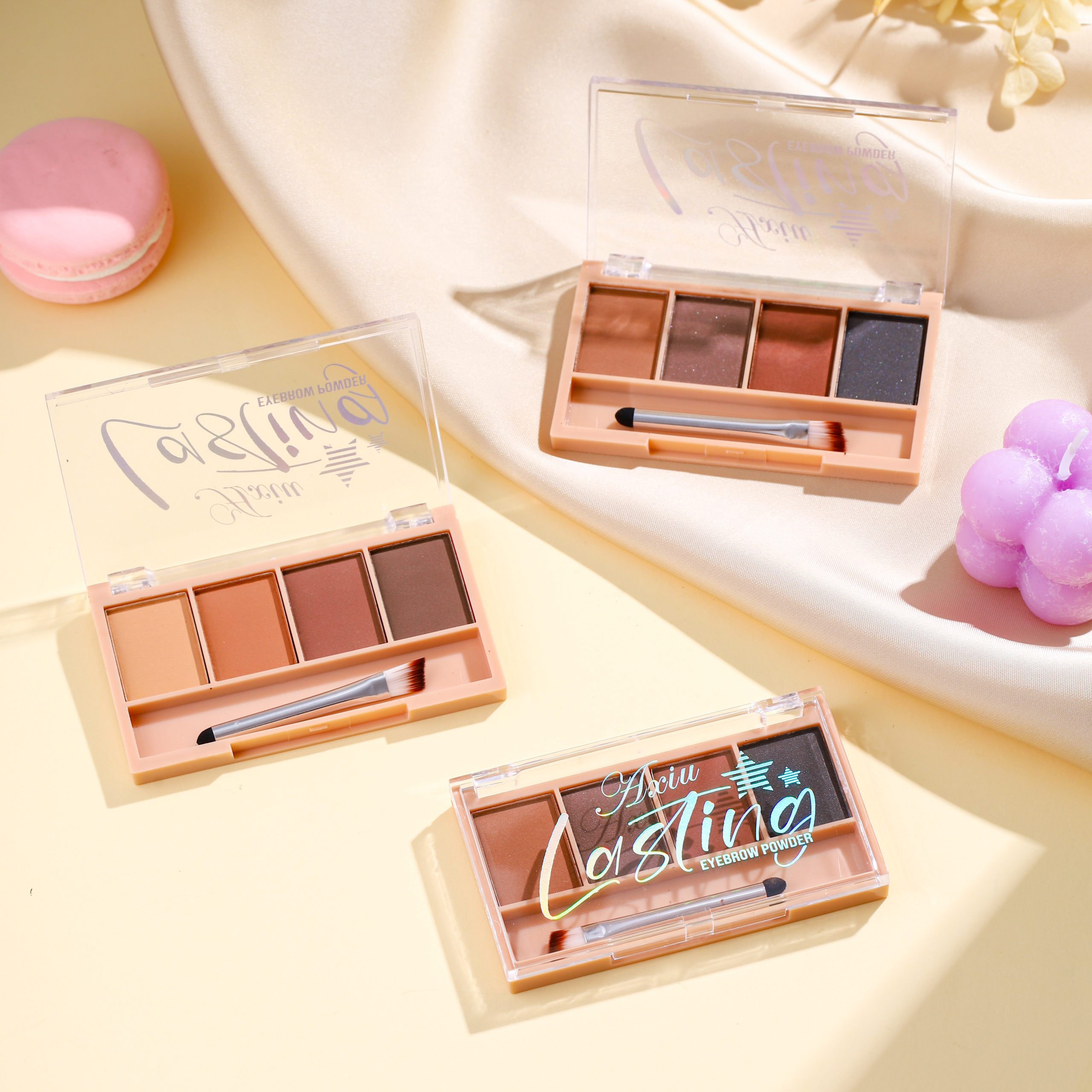 A280778-Paleta de sombra para sobrancelhas com 4 cores para modelar - 图片 4