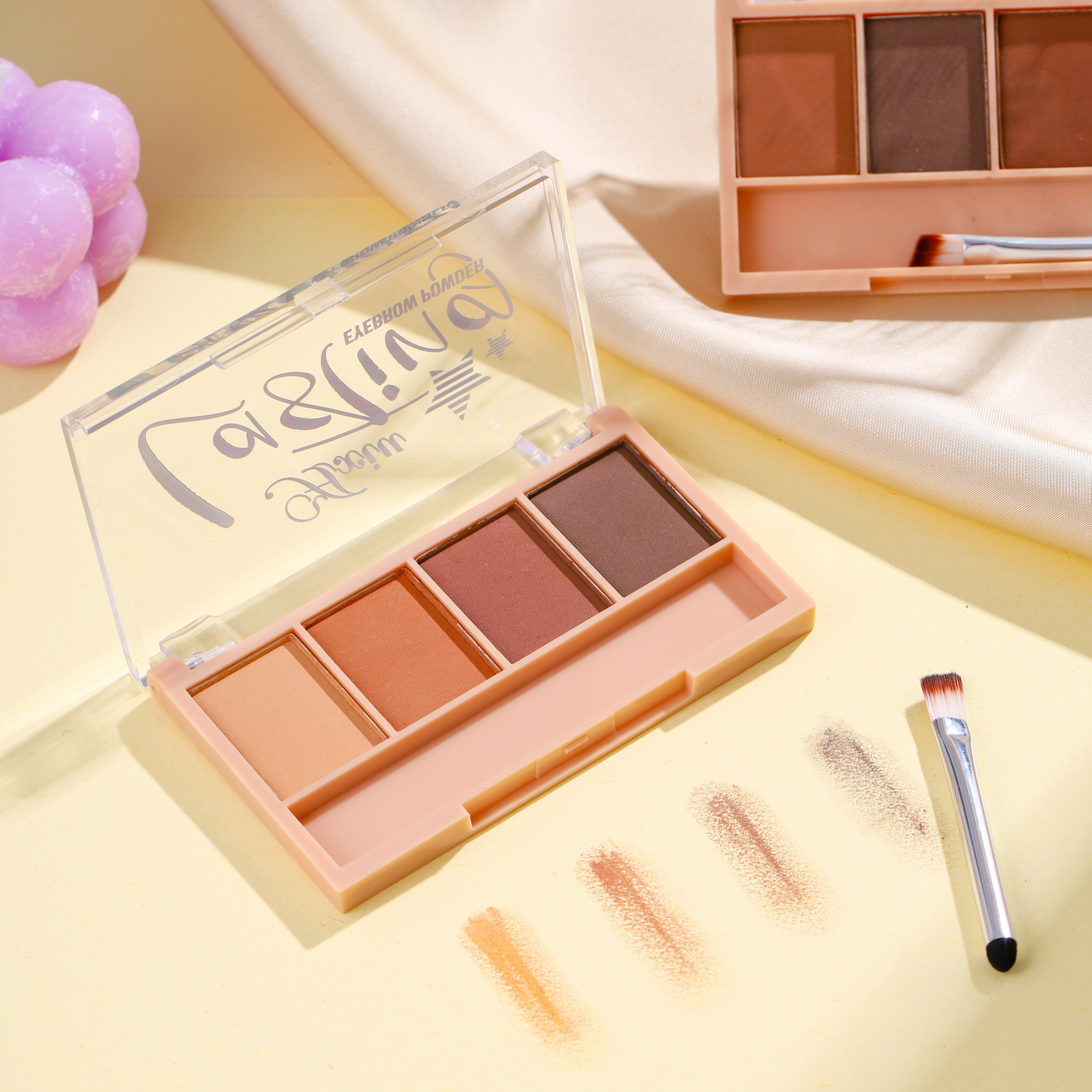 A280778-Paleta de sombra para sobrancelhas com 4 cores para modelar - 图片 2