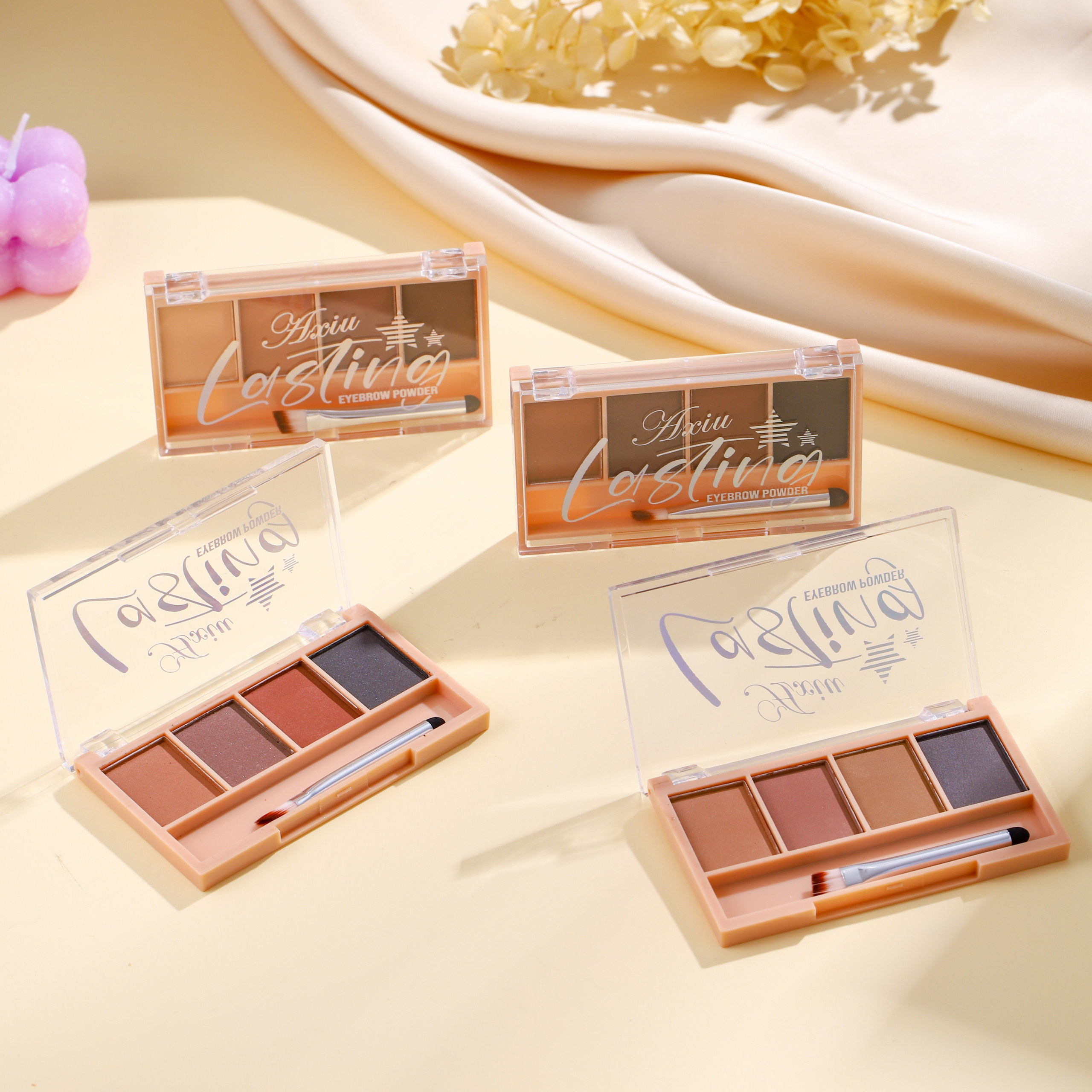 A280778-Paleta de sombra para sobrancelhas com 4 cores para modelar - 图片 3