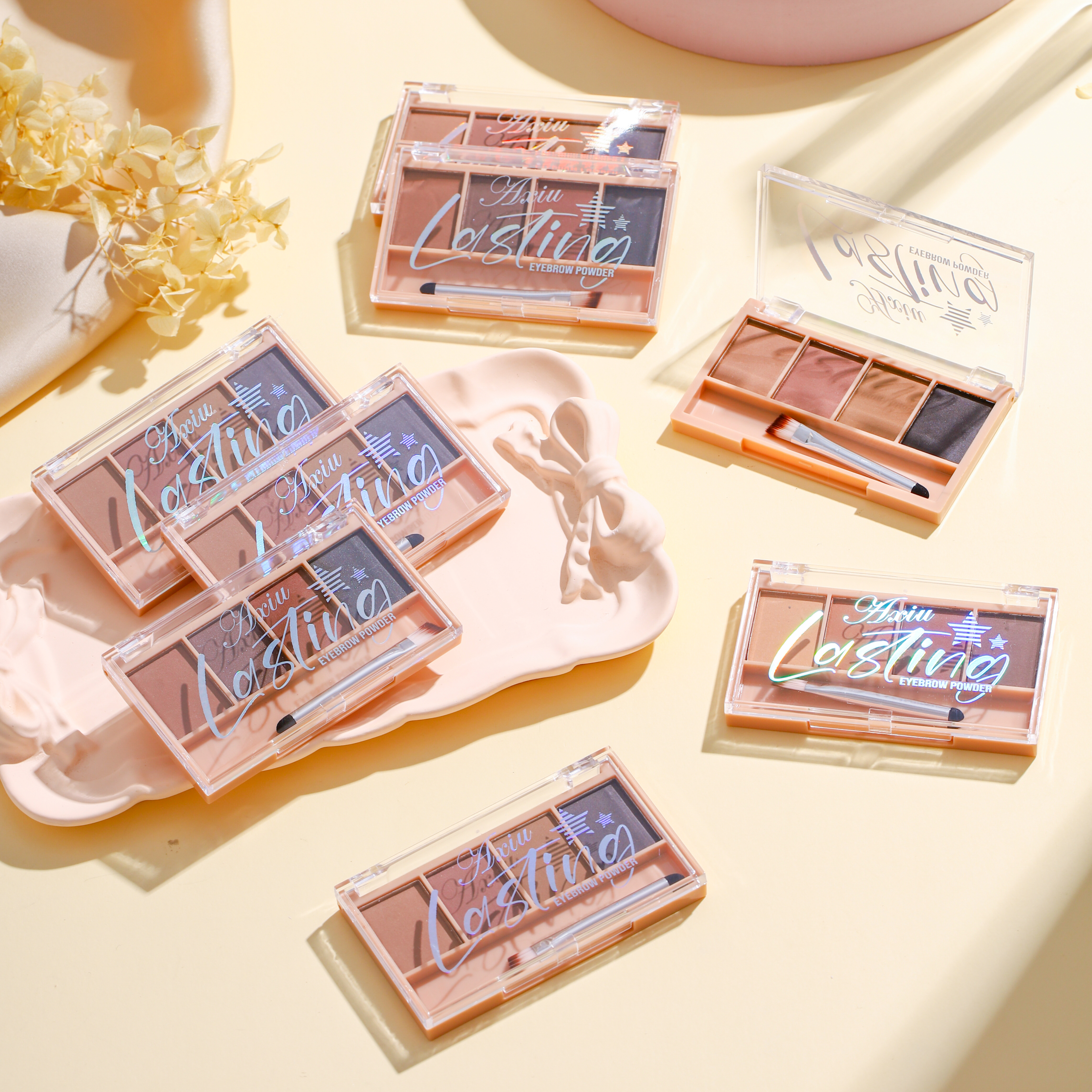 A280778-Paleta de sombra para sobrancelhas com 4 cores para modelar - 图片 5