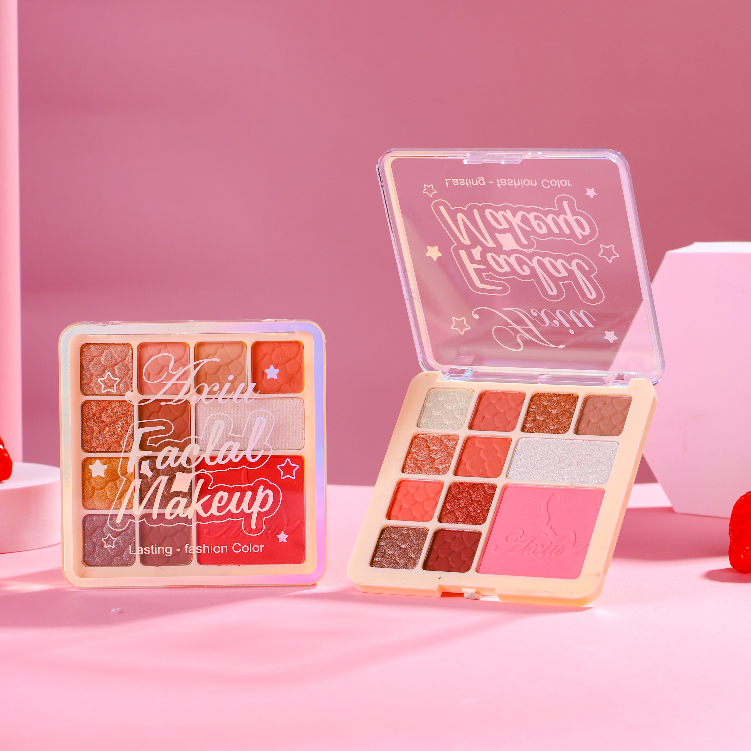 A280822-Paleta facial com 12 cores vibrantes - 图片 2