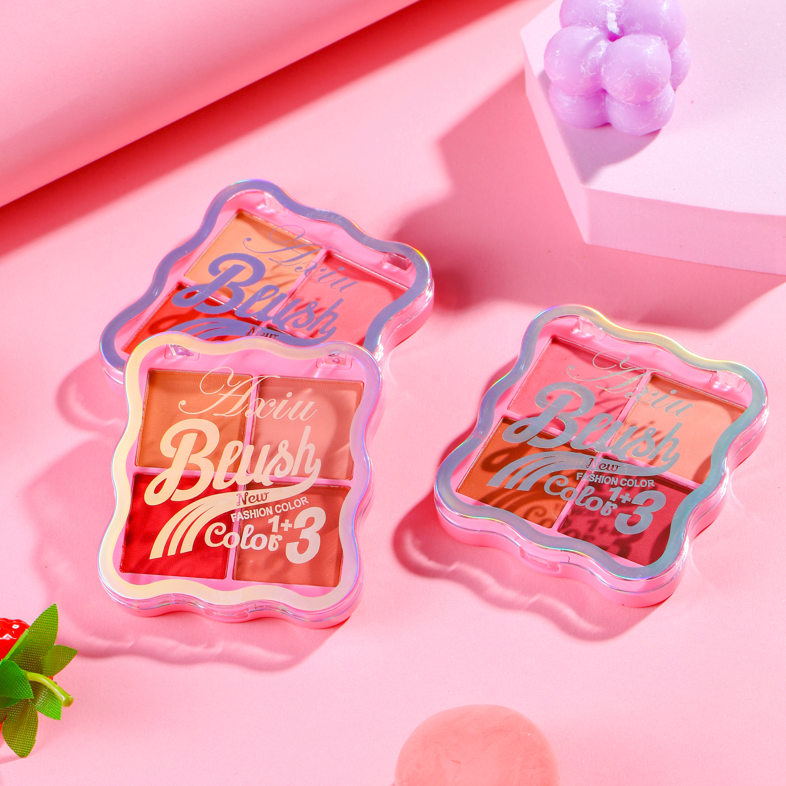 A280815-Paleta de blush com 4 cores vibrantes - 图片 2
