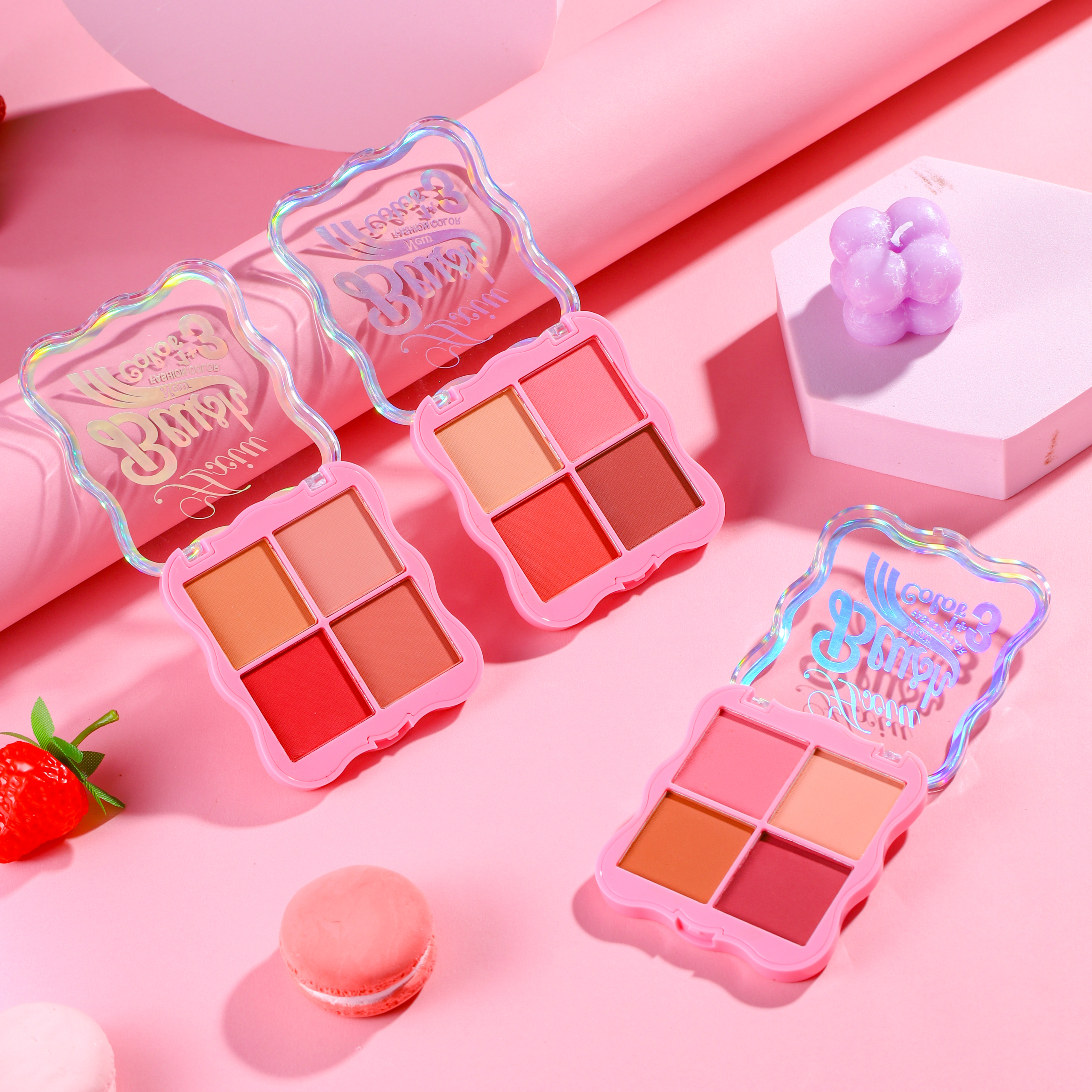 A280815-Paleta de blush com 4 cores vibrantes - 图片 3
