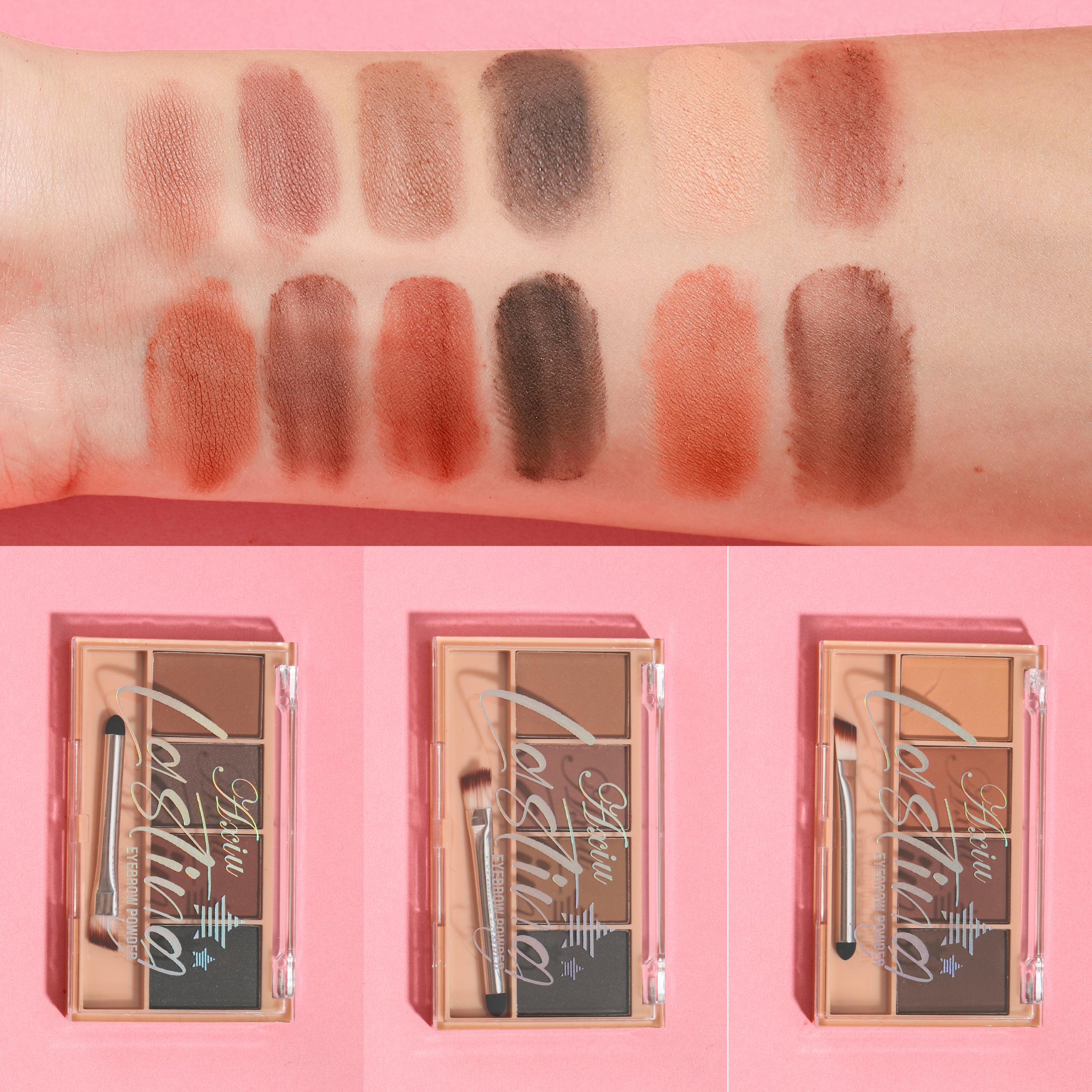 A280778-Paleta de sombra para sobrancelhas com 4 cores para modelar - 图片 8